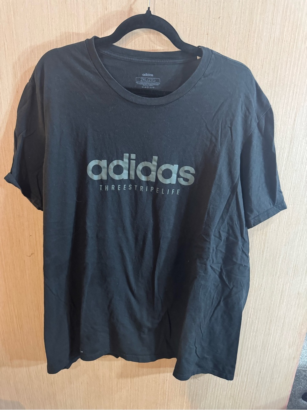 Men’s adidas Black Logo Short Sleeve Tee Size 2XL